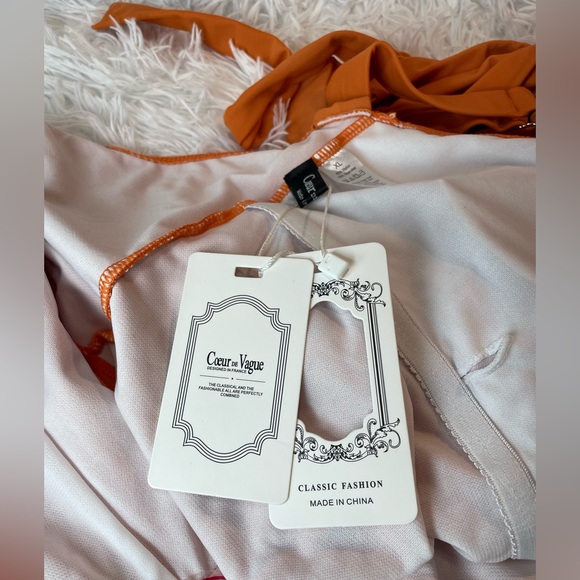COEUR DE VAGUE Swimsuit | Orange one piece | XL - Picture 4 of 5